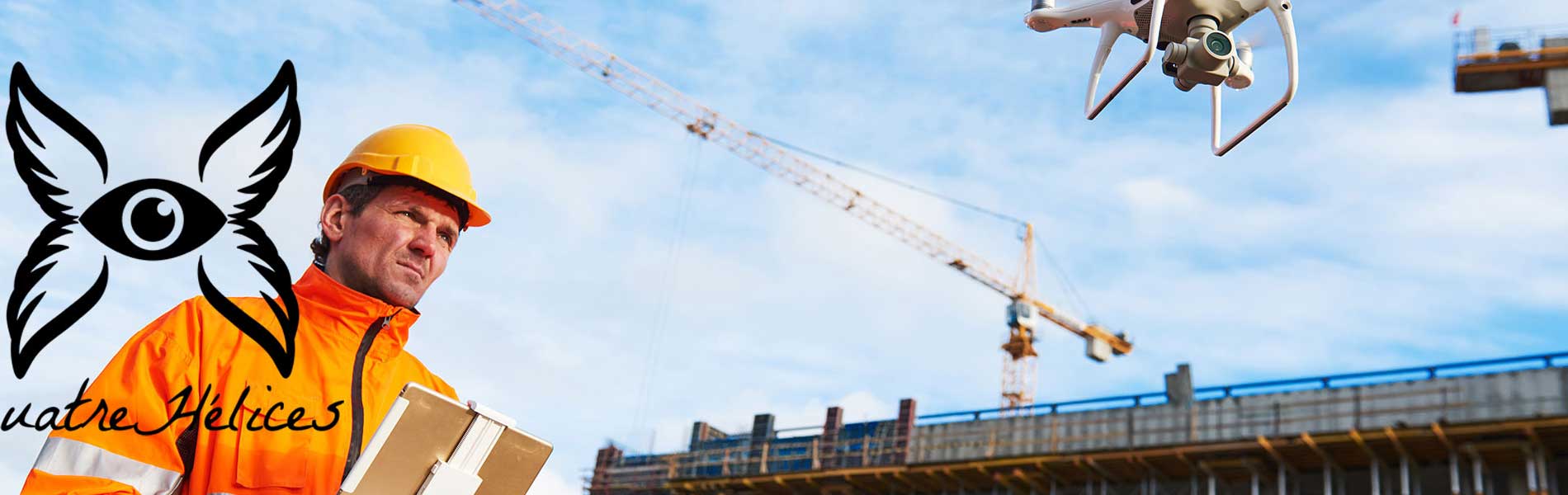 Drone suivi de chantier