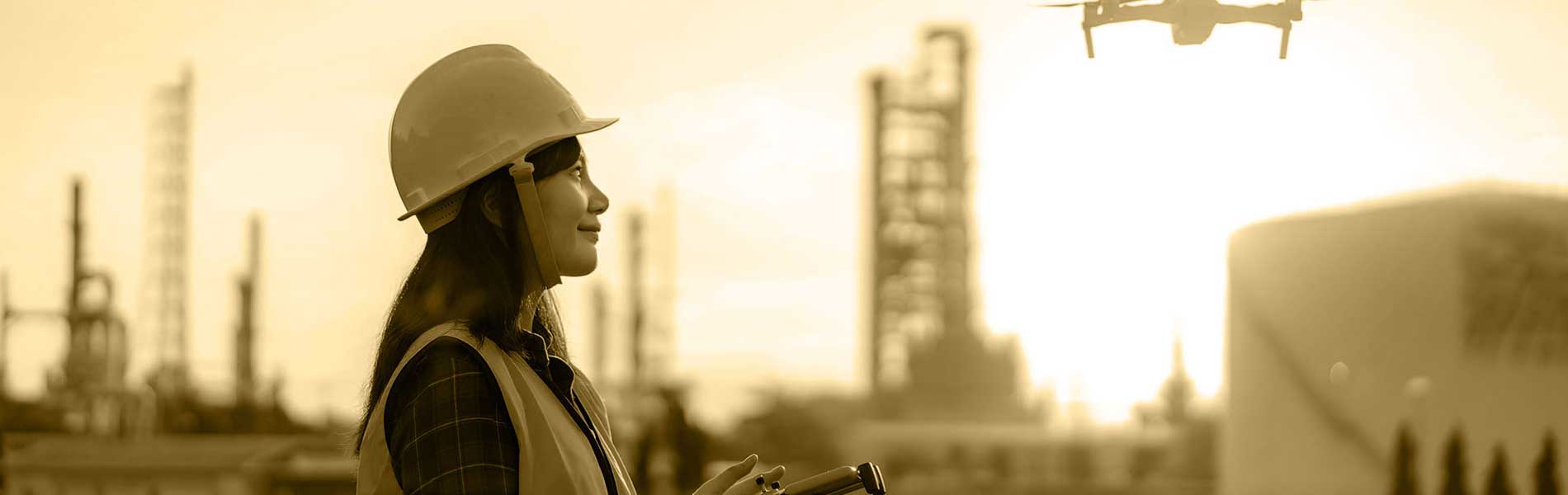 Drone surveillance chantier
