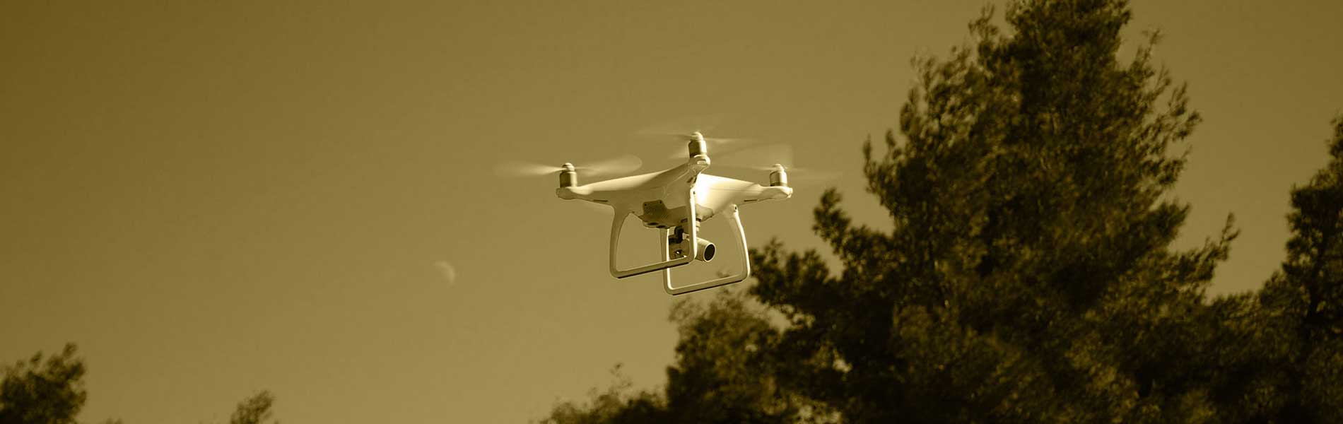 Visite par drone