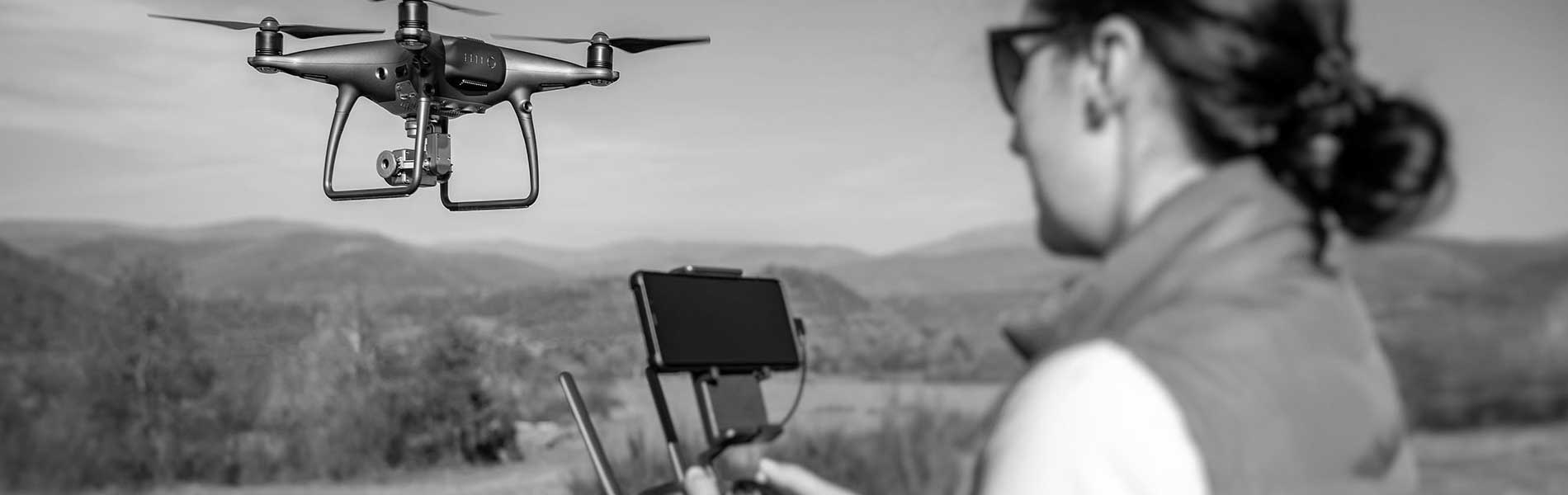 Visite par drone