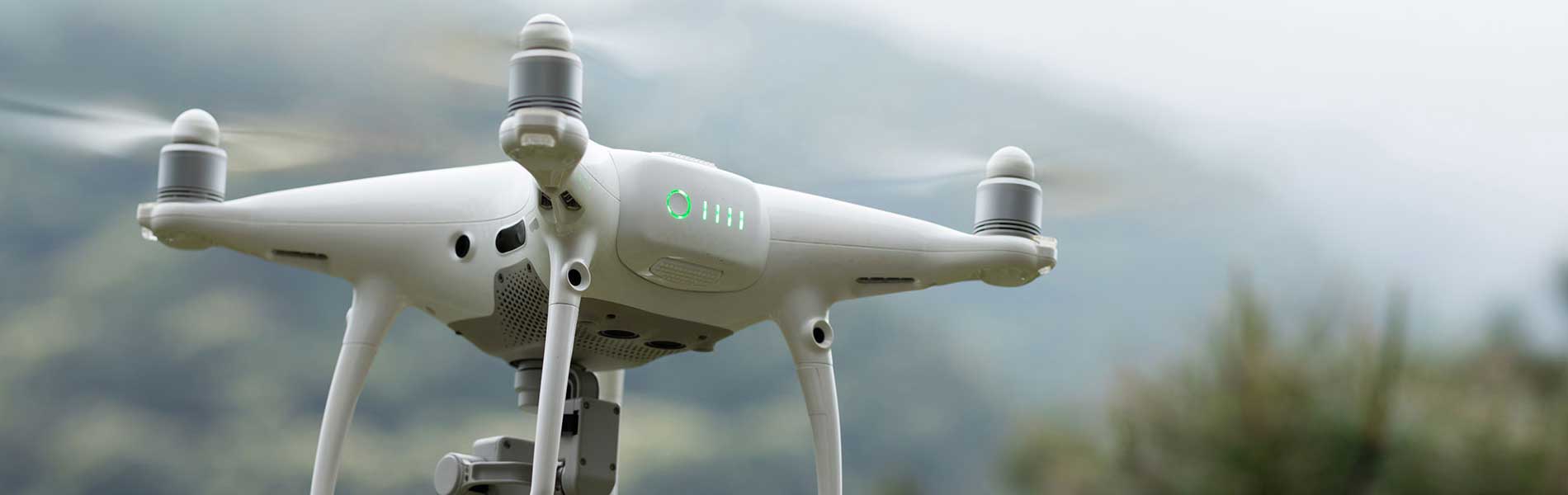 Visite par drone