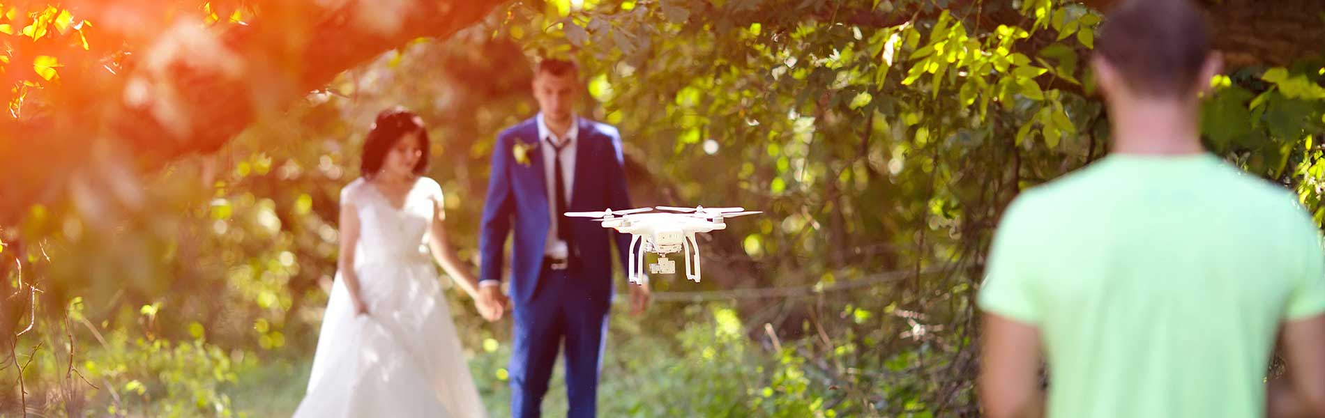 Drone professionnel mariage