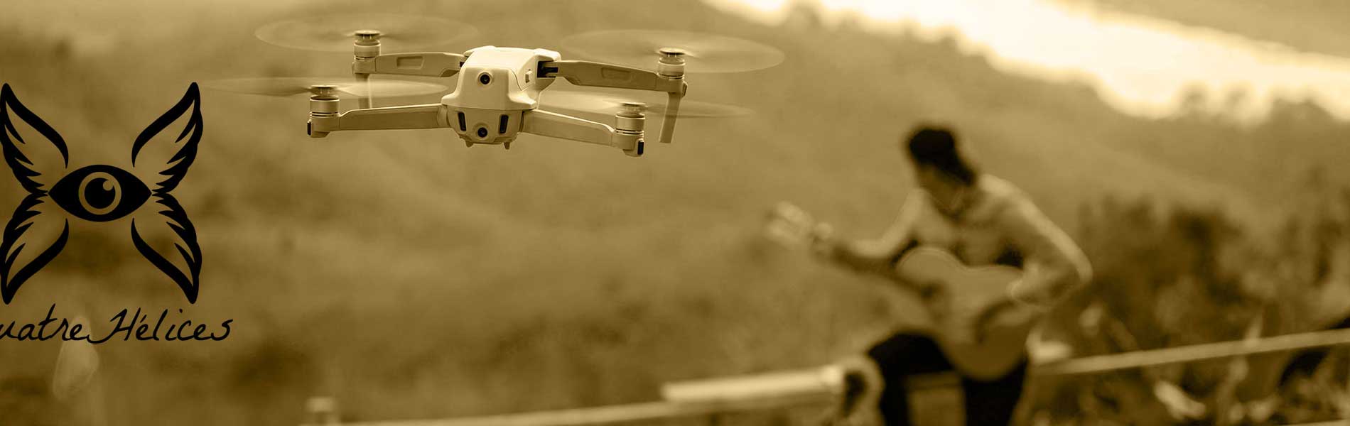 Mariage filmé par drone