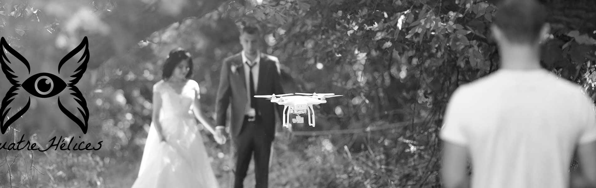 Drone professionnel mariage
