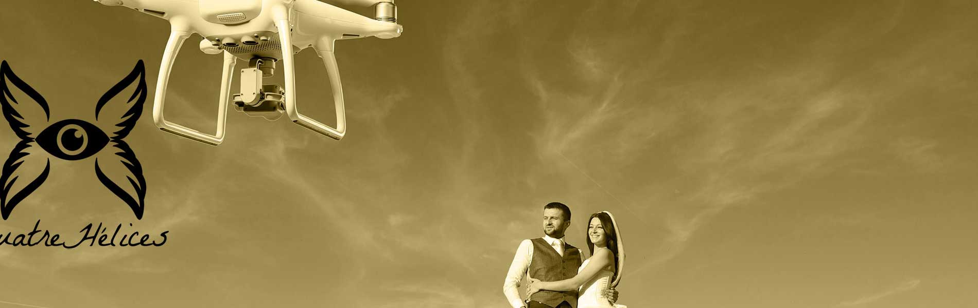 Video drone mariage