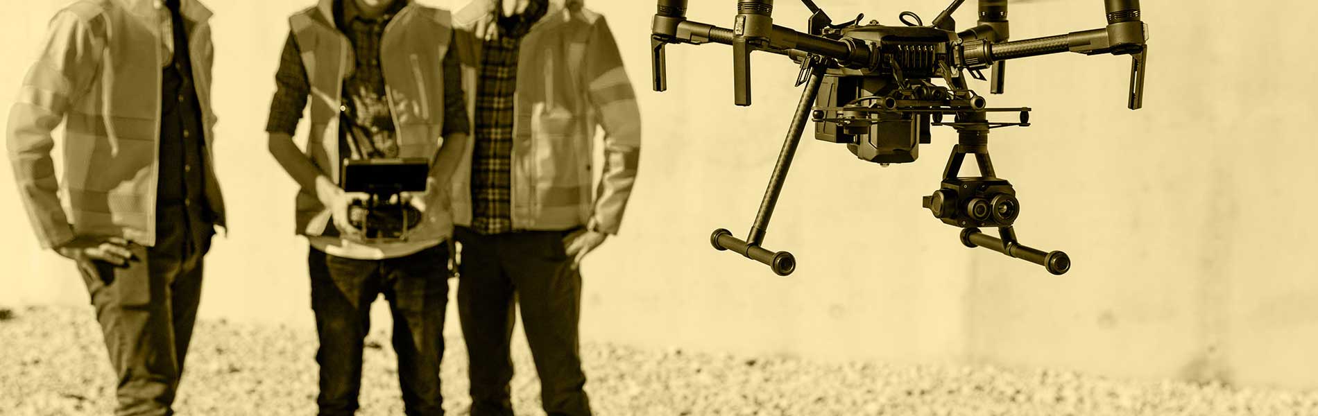 Mariage filmé par drone