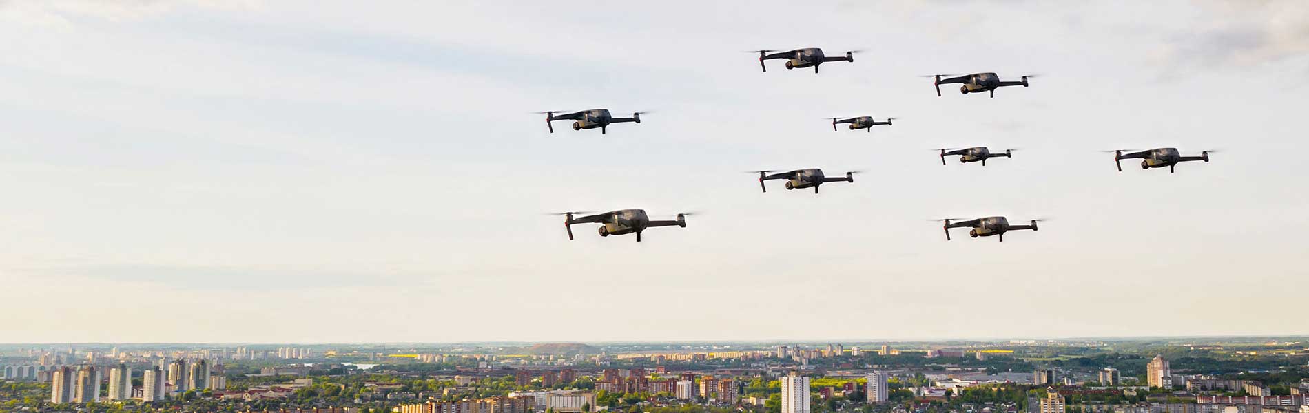 Vue du ciel drone