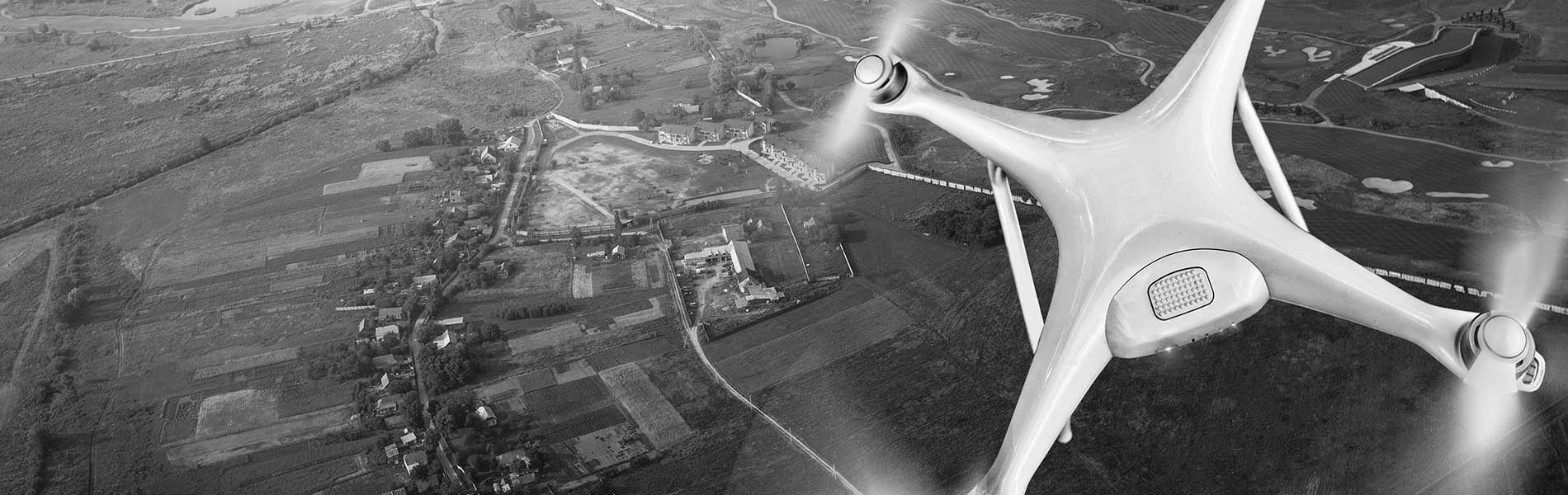 Vue aerienne de sa maison
