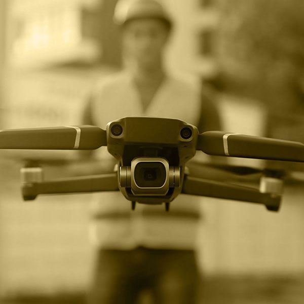 Time lapse chantier drone