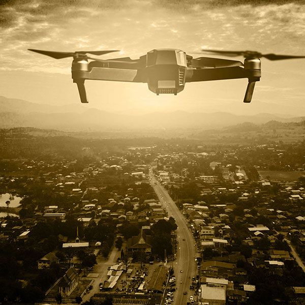 Time lapse chantier drone