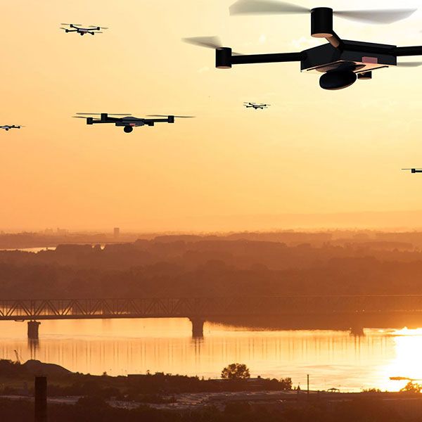 Drone surveillance chantier