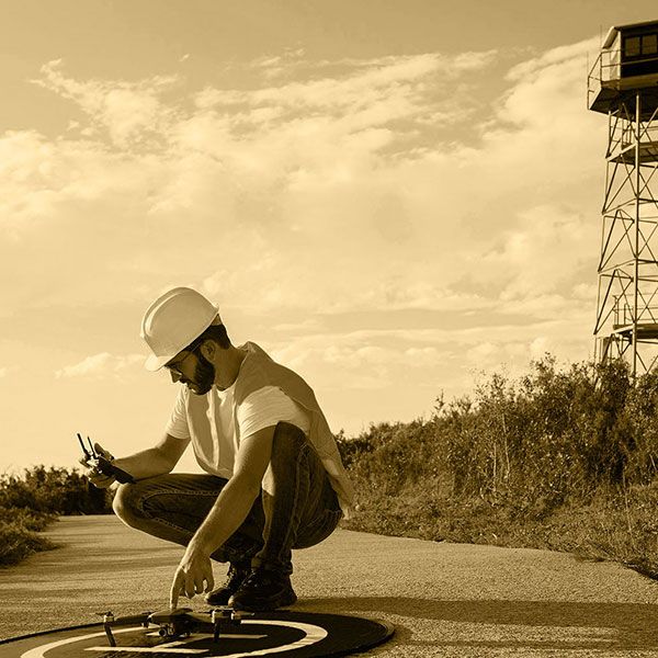 Drone surveillance chantier