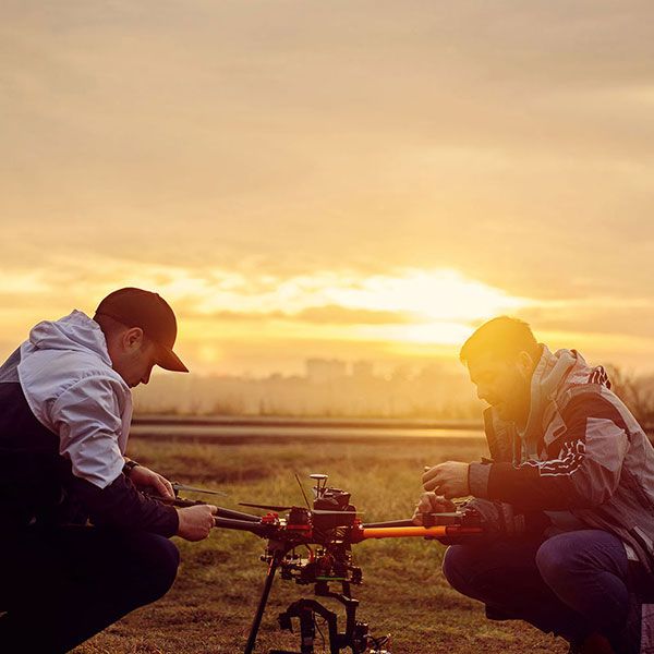 Time lapse chantier drone