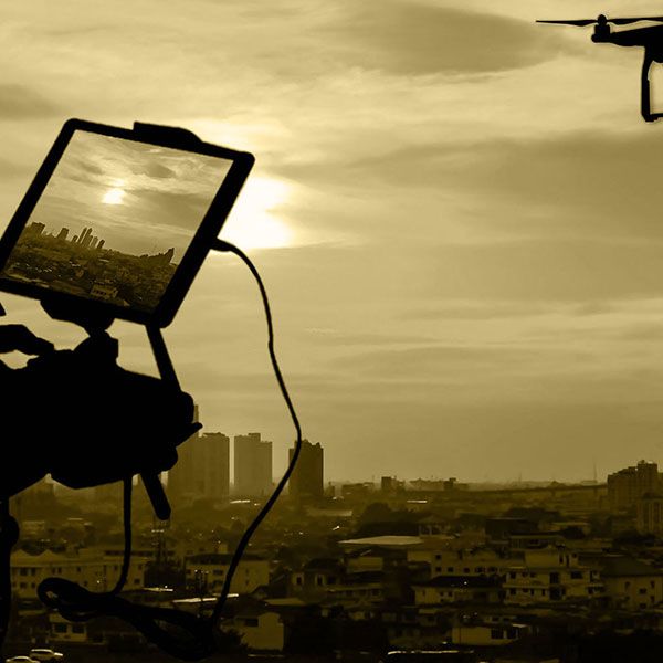 Time lapse chantier drone