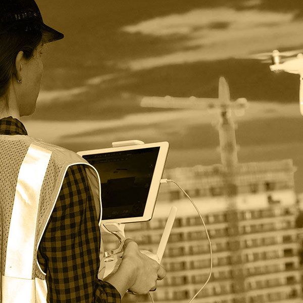 Drone suivi de chantier