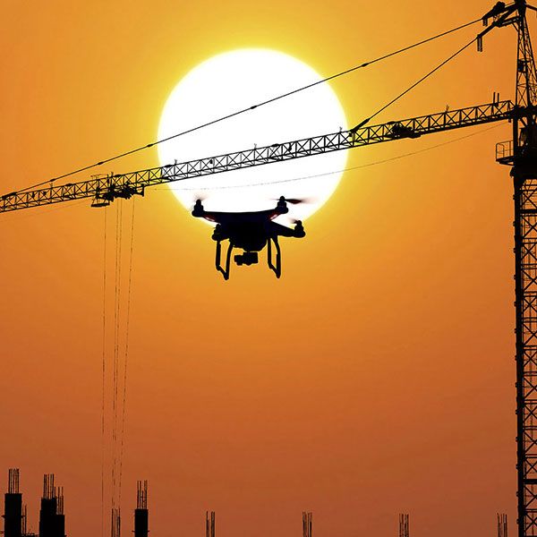 Time lapse chantier drone