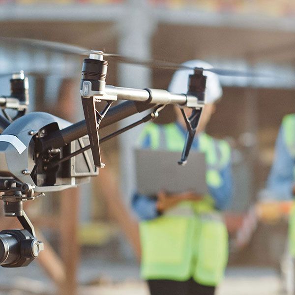 Drone surveillance chantier