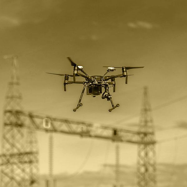 Visite par drone