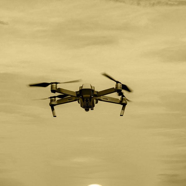 Visite par drone