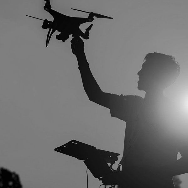 Visite par drone