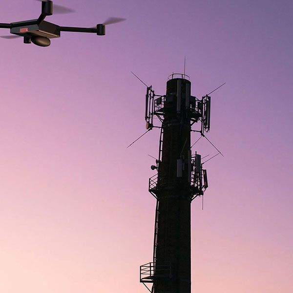 Visite par drone