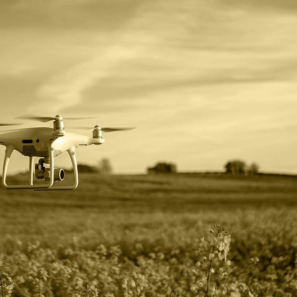 Visite par drone