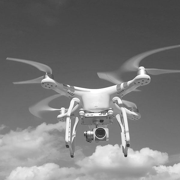 Visite par drone