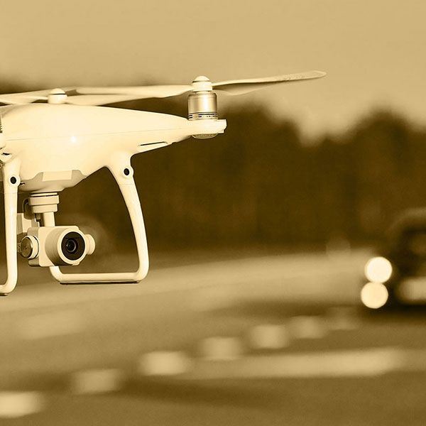 Visite par drone