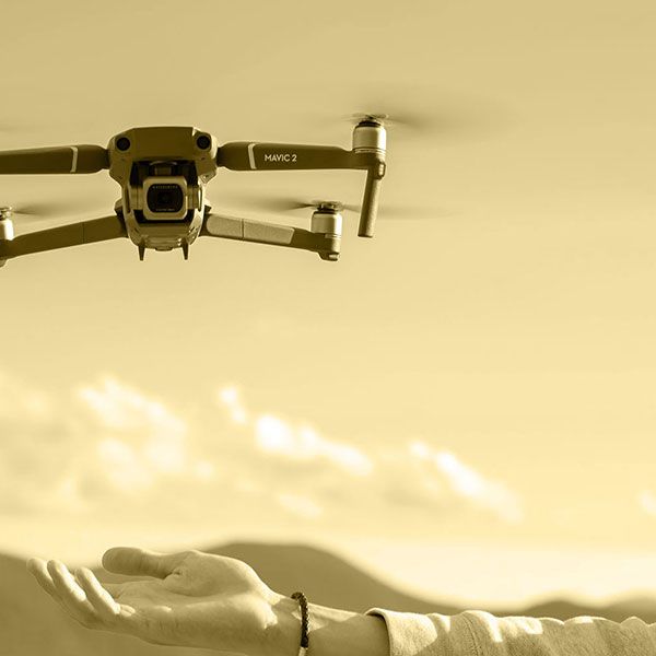 Visite par drone