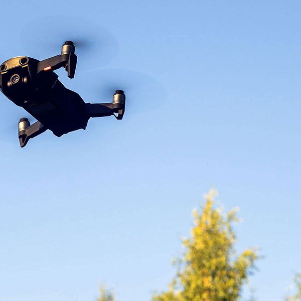 Visite par drone