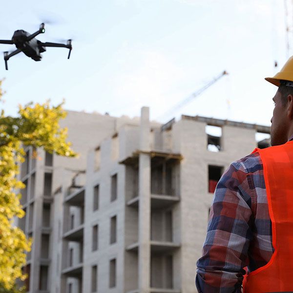 Visite par drone