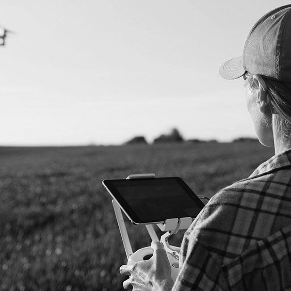 Visite par drone