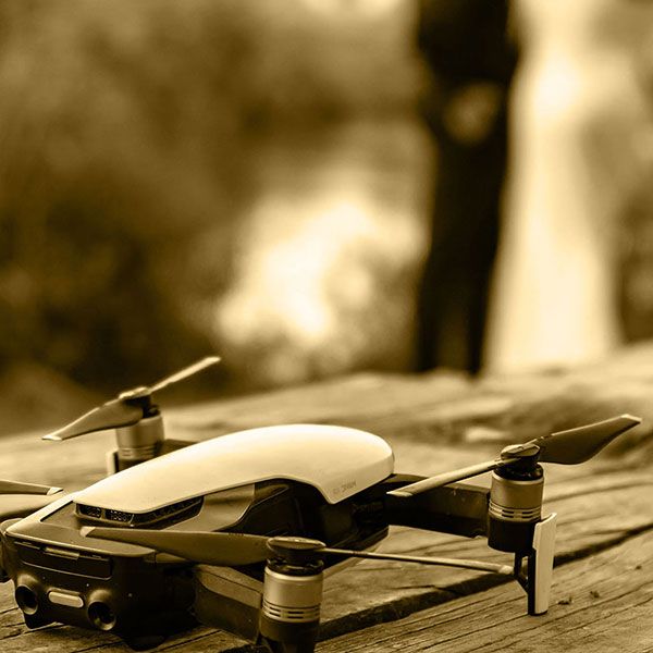 Visite par drone