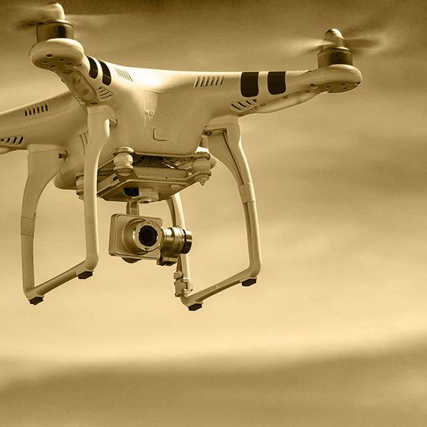 Visite par drone