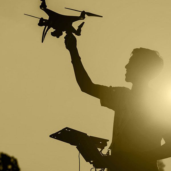 Visite par drone
