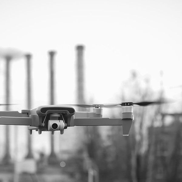 Visite par drone