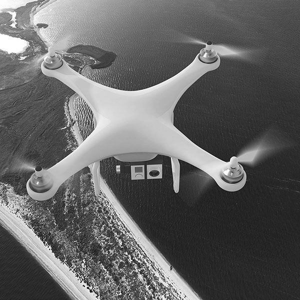 Visite par drone
