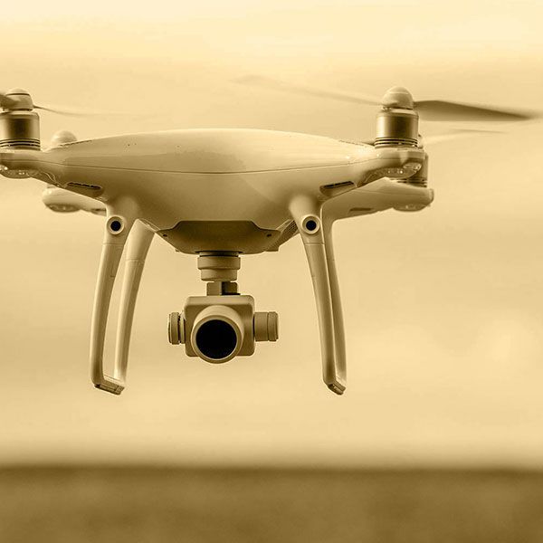 Visite par drone
