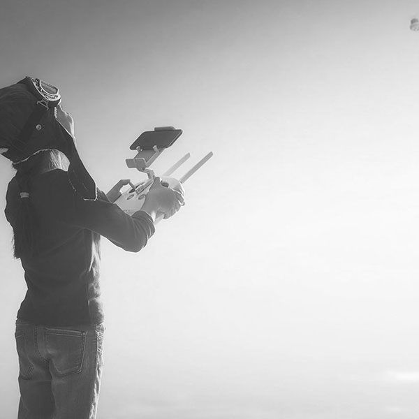 Mariage filmé par drone