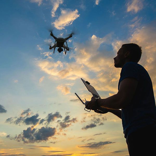Film drone mariage
