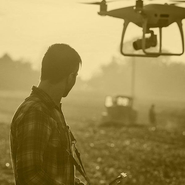Mariage filmé par drone