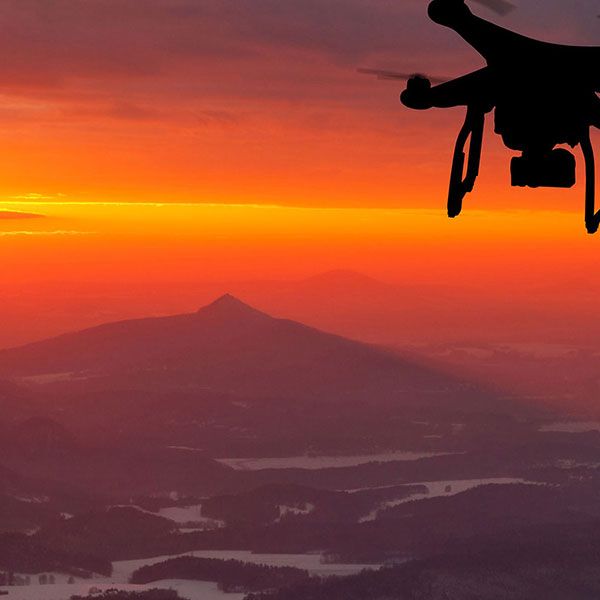 Film drone mariage