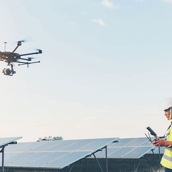 Mariage filmé par drone