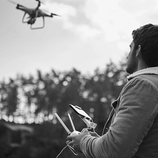 Mariage filmé par drone