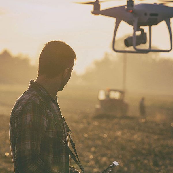 Mariage filmé par drone