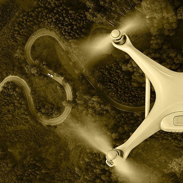 Mariage filmé par drone