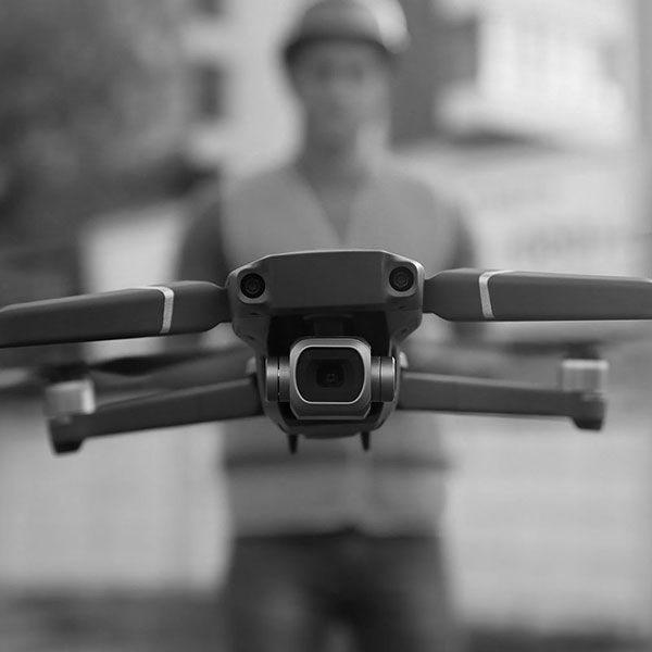Mariage filmé par drone