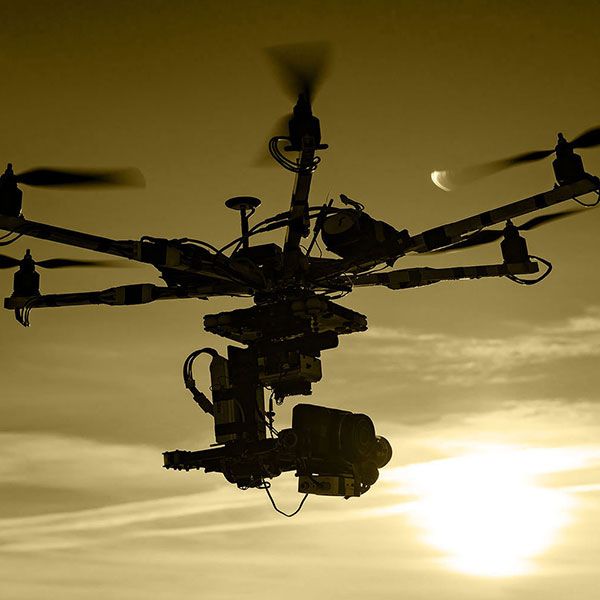 Mariage filmé par drone