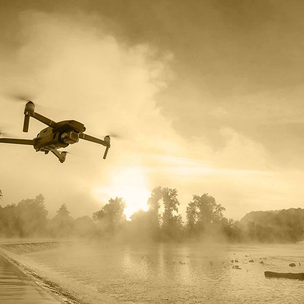 Mariage filmé par drone