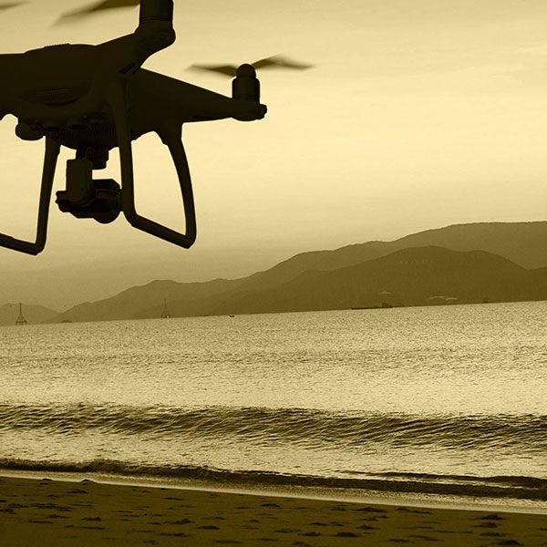 Mariage filmé par drone